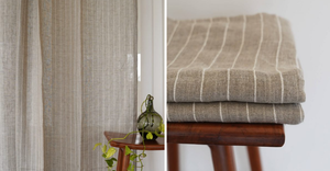 <b>Light</b> Filtering Art Deco Modern Polyester/Linen Blend Exterior Installation <b>Curtain</b> - Product Image 2