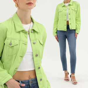Chaqueta vaquera para mujer, diseño personalizado, logotipo personalizado, precio al por mayor, duradera, nueva llegada, servicio OEM, alta calidad. - Product Image 4