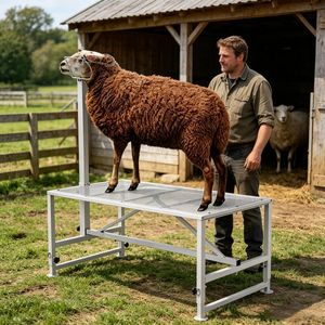 Supporto Professionale per Bestiame, Altezza Regolabile, Materiali Durevoli in Ferro, Acciaio e Acciaio Inossidabile per Suini e Bovini, per Uso Agricolo - Nuovo e Usato - Product Image 1