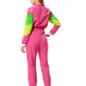 Ensemble survêtement streetwear personnalisé pour femme, coupe-vent deux pièces, longueur intégrale, léger, oversize, uni, en nylon - Product Image 6