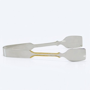 Gold-Plated Stainless Steel Sugar Tongs With Vintage Rose Relief Design Mini Multi-Purpose Serving Tongs For Ice <b>Cubes</b> Coffee - Product Image 2