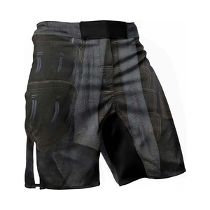 Shorts de MMA Lisos al por Mayor, Elásticos, Transpirables, de Poliéster y Spandex, Cómodos, Personalizables - Product Image 5