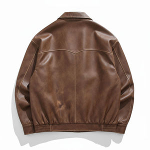 Chaqueta de cuero de diseño de moda para hombre, nueva llegada, chaquetas de cuero para hombre, chaqueta de cuero vacuno de primera calidad - Product Image 1