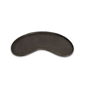 Bandeja de Servir Ovalada de Metal Negro Mate Moderno |   Bandeja Decorativa Minimalista de Hierro para Servir Comida, para Mesa de Centro, Restaurante y Decoración del Hogar - Product Image 4