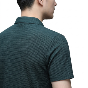 Polo Deportivo Elástico para Hombre, Casual, para Golf, Manga Corta, Logotipo Personalizado, Transpirable, Venta al Por Mayor - Product Image 4