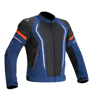 Blouson de moto unisexe en Cordura à col montant, séchage rapide, nouveau design, pour l'hiver/été, course - Imperméable, coupe-vent, respirant - Product Image 4