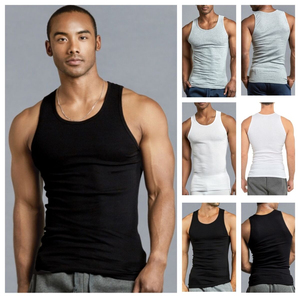 Camiseta sin mangas para hombre, corte profundo, estilo stringer con espalda en Y, para culturismo, de alta calidad, de AMAZING INDUSTRIES - Product Image 6