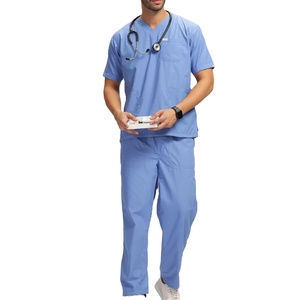 Best sale Hospital Jogger Pants Man Medical Uniforms Doctor <b>Sets</b> Mens Nursing <b>Scrubs</b> <b>Set</b> <b>Scrub</b> soft Uniforms custom OEM - Product Image 1