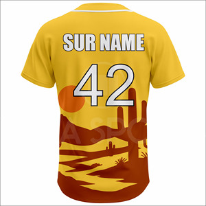 Custom <b>Baseball</b> Team Uniform Jersey Set 100% Polyester Lightweight Quick Dry Sublimation Sportswear Summer Letter Front Logo - Product Image 3