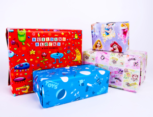 Papel de Regalo de Cumpleaños y Navidad, Rollo de Papel Artístico con Doble Cara Recubierta, Reciclable, para Manualidades y Envoltura de Regalos - Product Image 5