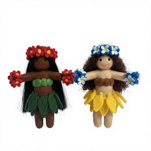 ตุ๊กตาฮูล่าทำมือจากผ้าขนสัตว์สำหรับเจ้าหญิง/โมอาน่า ของตกแต่งระดับพรีเมียม อุปกรณ์กีฬาสำหรับเด็กในร่ม ขนาด/สีตามสั่ง - Product Image 3