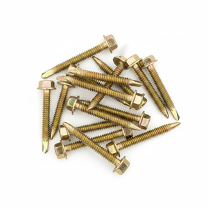 Tornillos Autoperforantes con Cabeza Hexagonal, Acero al Carbono Métrico Clase 8.8, Zincado, Rosca Gruesa, Estándar en Pulgadas Clase 8 - Product Image 1