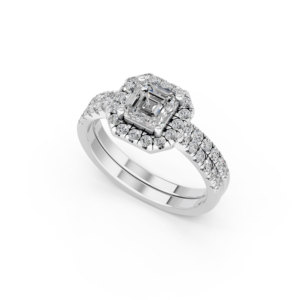 Anillo de Plata 925 con Diamante de Laboratorio para Mujer, Certificado IGI, RJC, ODM, OEM, Fabricante de Joyería Fina Ética, Venta al Por Mayor E201145_WB300953 - Product Image 1