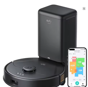 สถานีปล่อยฝุ่นอัตโนมัติสำหรับหุ่นยนต์ดูดฝุ่น eufys X8 Pro รุ่นใหม่ล่าสุด - สีดำ - OS-OBE-M113 ของใหม่ - Product Image 1