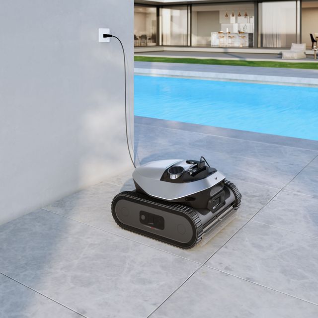 Smart Path Planning Cordless Robotic Pool Cleaner AI Automatic Wireless Pool Vacuum App Control Modern Swimming Pool Robot