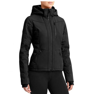 Veste softshell d'équitation de haute qualité pour femmes, courte, en peau de mouton, imperméable, écologique et réversible - Product Image 1