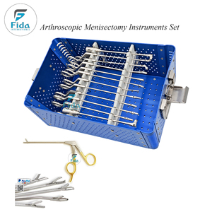 FIDA Manual 15 Pcs Arthroscopy Instrument <b>Set</b> Meniscectomy Forceps Knee Shoulder Arthroscopic Surgery Stainless Steel CE - Product Image 1