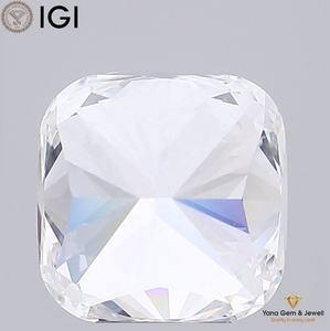 เพชรทรงคุชชั่น 5.00 กะรัต CVD เพาะเลี้ยงในห้องปฏิบัติการ ความสะอาดระดับ VVS2 สี E พร้อมใบรับรอง IGI สำหรับแหวนดีไซน์ทันสมัย - Product Image 4