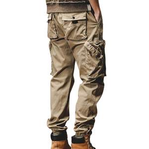 Pantalon de randonnée d'hiver imperméable rouge rouillé pour homme, design personnalisé, pantalon tactique en velours côtelé, fermeture éclair, multi-poches - Product Image 2