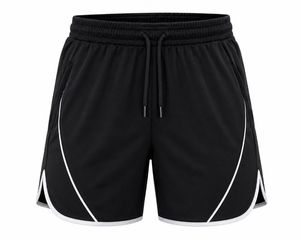 Shorts de sport décontractés pour hommes, écologiques, bleus, à séchage rapide, avec cordon de serrage à la taille, mi-longs, en polyester tricoté, pour la remise en forme et l'entraînement - Product Image 5