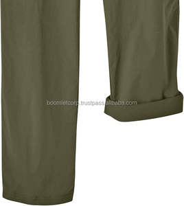 กางเกงคาร์โก้ผ้าแคนวาสน้ำหนักเบาสำหรับผู้ชาย คุณภาพสูง เอวกลาง ทรงลำลอง ใส่สบาย เป็นมิตรกับสิ่งแวดล้อม รับผลิตตามแบบ OEM - Product Image 5