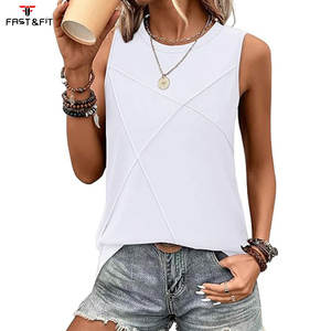 Camiseta Deportiva sin Mangas para Mujer, Tejida, Transpirable, de Secado Rápido, 100% Algodón, para Correr - Product Image 6