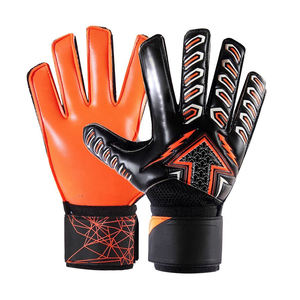 Gants de gardien de but en latex respirants et antidérapants avec protection des doigts et fermeture auto-agrippante pour l'entraînement et les matchs des juniors/enfants - Product Image 6