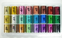 Danking DK-331 150D x 100M Multi-Color Metallic Polyester Embroidery Thread for Sewing and Knitting