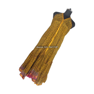 Nuevo Éxito en el Mercado Occidental: Vestido de Seda Sari Vintage 2026 para Mujer, Elegante Vestido de Noche sin Mangas para Damas - Product Image 6