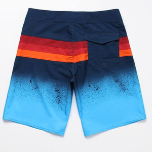 <b>Men</b>’s 4-Way Stretch Board Shorts Quick Dry Surf Swim <b>Trunks</b> Gradient Beach Shorts Custom Logo Performance Swimwear - Product Image 2