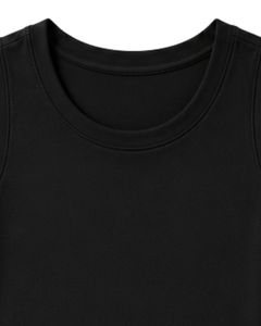 Custom Women Black Sleeveless Tank Top And Shorts <b>Set</b> Cotton Spandex Casual Summer Lounge Wear Two Piece Outfit Fitness Yoga OEM - Product Image 3