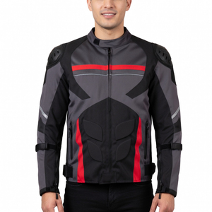 Veste de moto pour homme en Cordura, veste de motard protectrice, vêtement de sécurité pour la course à moto - Product Image 1