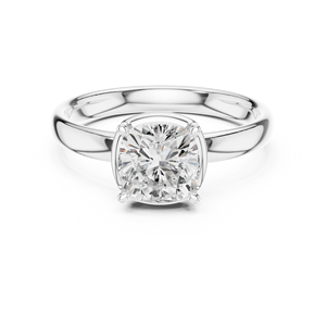 Anillo de Compromiso Clásico para Mujer en Oro Amarillo de 14K con Diamante de Corte Cojín de 1.5 CT, Certificado IGI, Diamante Cultivado en Laboratorio, Aniversario, Boda - Product Image 6