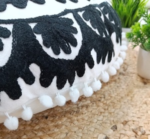 Artland Suzani Floral Knitted Handmade Multi Color Modern <b>Cushion</b> <b>Cover</b> - Product Image 2