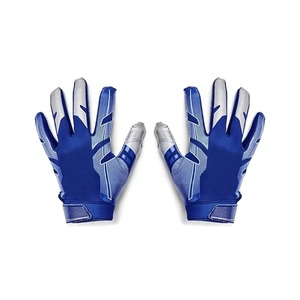 Gants de receveur de football américain personnalisés, adhérence collante, sangle Velcro réglable, matériau néoprène/spandex, motifs personnalisés avec le nom de l'équipe - Product Image 3