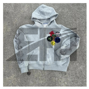Conjunto de Sudadera con Capucha y Pantalones Deportivos Unisex Extra Grandes con Logotipo Personalizado Estampado por Transferencia de Calor, 400 GSM, Algodón Grueso - Product Image 2
