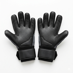 Football Goalkeeper Gloves Full Finger Silicone Palm <b>Hook</b> And Loop Closure Unisex Breathable Non Slip Design - Product Image 5