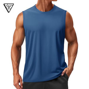Camisetas sin Mangas de Algodón Suave y Transpirable de Primera Calidad, Camiseta Deportiva sin Mangas con Cuello Redondo, Chaleco Informal Personalizable para Hombre - Product Image 3