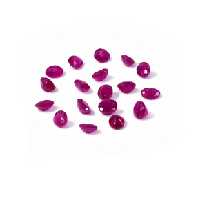 Rubíes africanos naturales calibrados en forma ovalada de 6x7 mm, piedras preciosas de rubí facetadas sueltas naturales para la fabricación de joyas, listas para usar. - Product Image 3