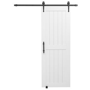 Kit Ferramenta per Porta Scorrevole in MDF ad Alta Resistenza 84 x 30 Pollici, Superficie in PVC Impermeabile, Facile Installazione, per Porte da 30 x 84 Pollici - Product Image 1