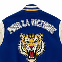 Nouvelle Arrivée 2026 – Blouson Teddy d'Hiver Personnalisé en Laine et Chenille Brodé pour Homme avec Logo Frontal – Faible MOQ
