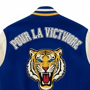 Chaqueta Varsity de Invierno 2026, Nueva Llegada, Personalizada, de Lana y Chenilla con Bordado, para Hombre, con Logotipo Frontal, MOQ Bajo - Product Image 5