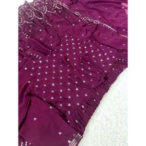 Vestido Anarkali de Diseñador con Pantalón y Dupatta para Fiestas, Ropa India y Pakistaní - Product Image 1