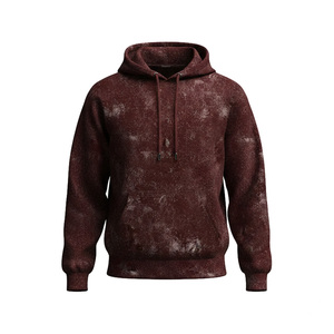 Sudadera con Capucha Tie Dye para Hombre, Corte Regular, Tejida, Informal, Otoñal, con Bolsillo y Cordón Ajustable en la Capucha - Product Image 1