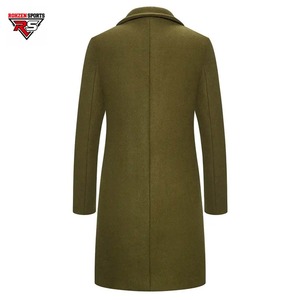 Abrigos Largos de Cuero para Hombre, Diseño Personalizado, Elegante Gabardina de Invierno, Clásica, Larga, Antiarrugas, Transpirable, con Botones de Cuerno, Premium - Product Image 2