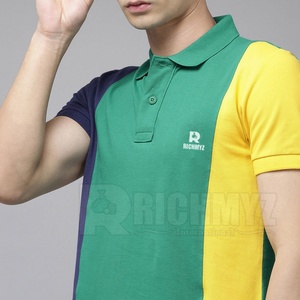 New Design Oversized Men's for <b>Polo</b> <b>Shirts</b> Polyester/Cotton Jersey O-Neck Embroidered Breathable Quick Dry Printed Pattern Made - Product Image 4