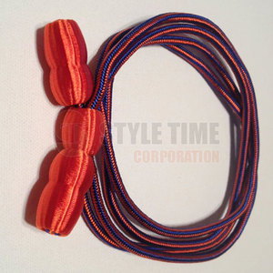 Best Selling Professional Solid Hat Cords Latest Design Uniform <b>Accessories</b> Nylon Flat Pattern <b>Braided</b> for Packaging - Product Image 3