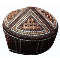 Topi Muslim Ramah Lingkungan, Bahan Bernapas, Layanan OEM, Grosir, Topi Kufi, Warna Solid, Topi Sholat Ramadhan, Topi Kasmir