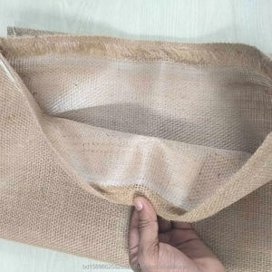 Sacs en toile de jute 100 % écologiques, biodégradables et respirants, en géotextile, 23x18 pouces, réutilisables, robustes, pour le stockage des légumes - Product Image 1