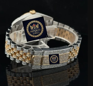 Nuevo Reloj Automático de Acero Inoxidable con Incrustaciones de Moissanita, Joyas Imperiales de Lujo, Esfera de Cristal de 42 mm, Números Romanos - Product Image 3